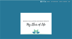 Desktop Screenshot of myelixiroflife.com
